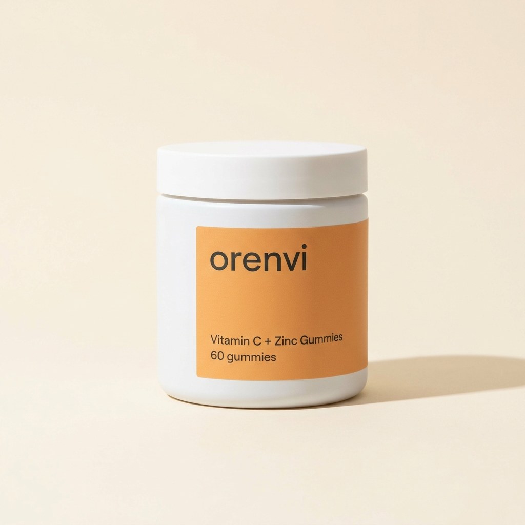 Orenvi Vitamin C + Zinc Gummies, 60 gummies